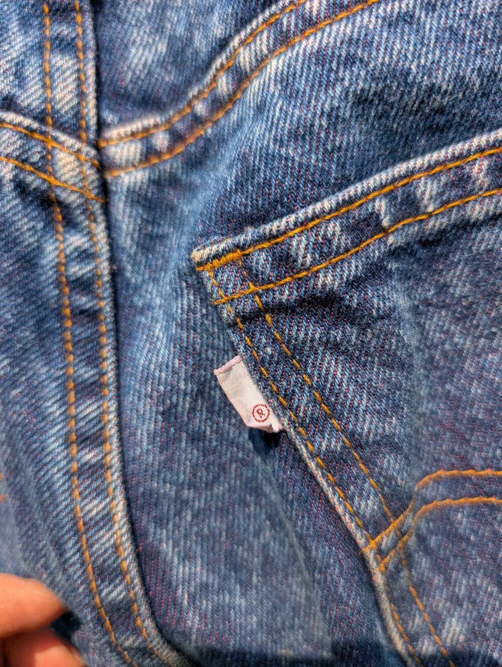 Vintage 1980s Levi's "Student" 100% Cotton Acid Washed Jeans W28 L30 - Picture 3 of 11